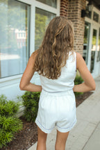 Tammy Trim Tape Vest & Shorts Set