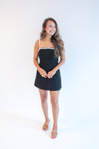 Dixie Beaded Trim Mini Dress