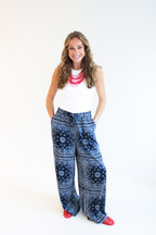 Emma Bandana Drawstring Lounge Pants