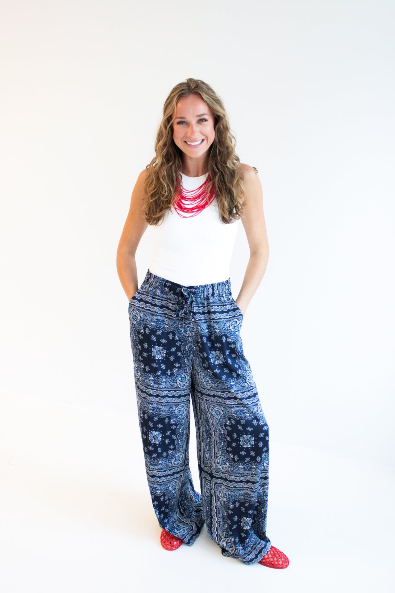 Emma Bandana Drawstring Lounge Pants