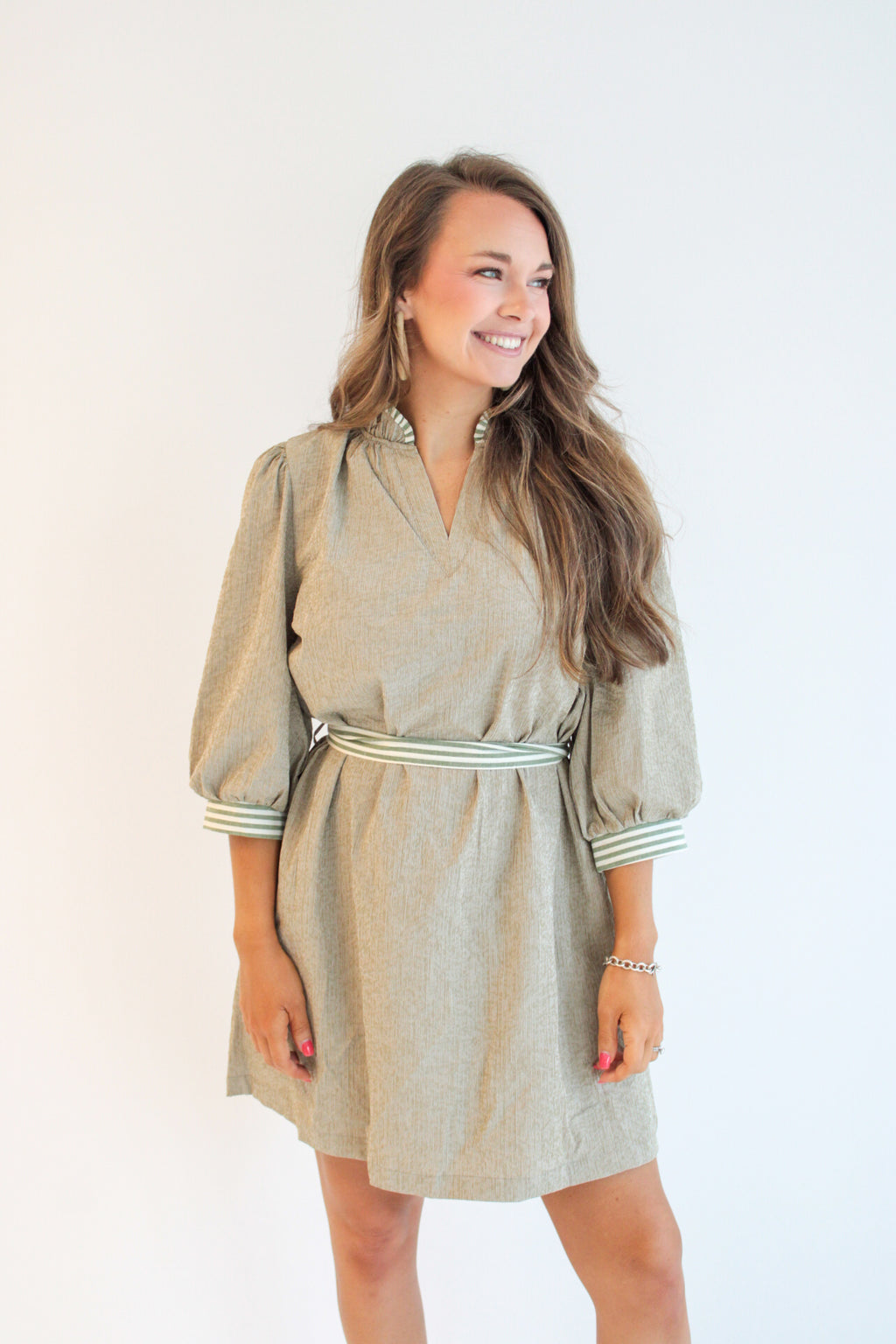 Tatum Tie Waist Mini Dress