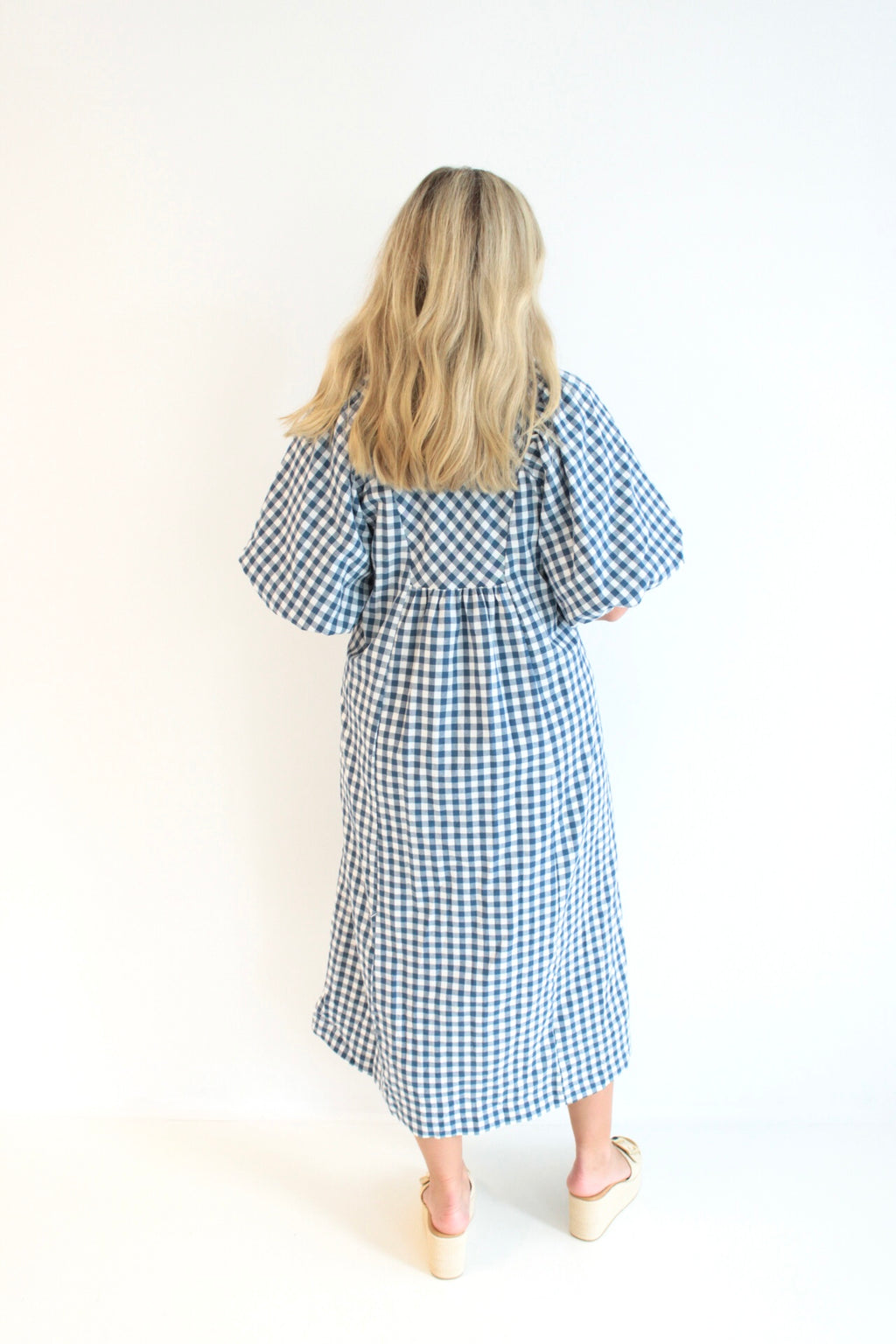 Jessie Puff Sleeve Midi Dress