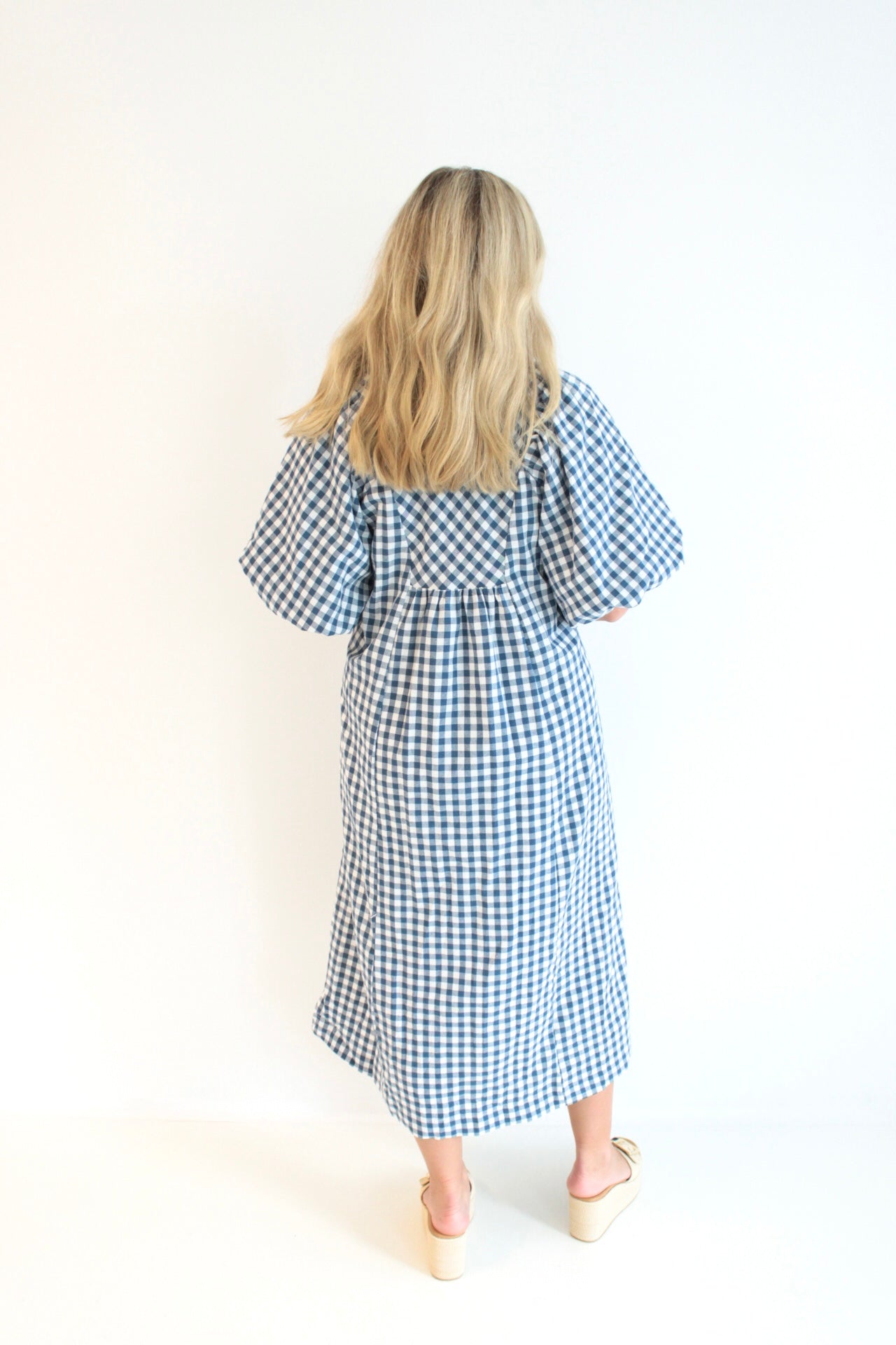 Jessie Puff Sleeve Midi Dress