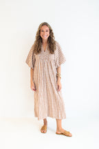Jessie Puff Sleeve Midi Dress