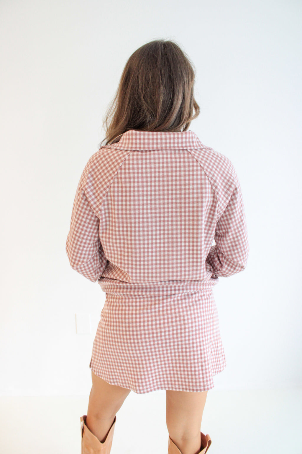 Gloria Gingham Plaid Skort