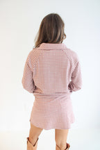 Gloria Gingham Plaid Skort