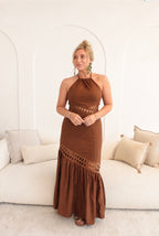Dylan Lace Trimmed Maxi Dress