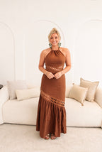 Dylan Lace Trimmed Maxi Dress