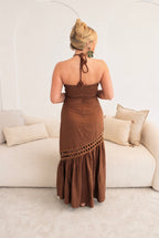 Dylan Lace Trimmed Maxi Dress