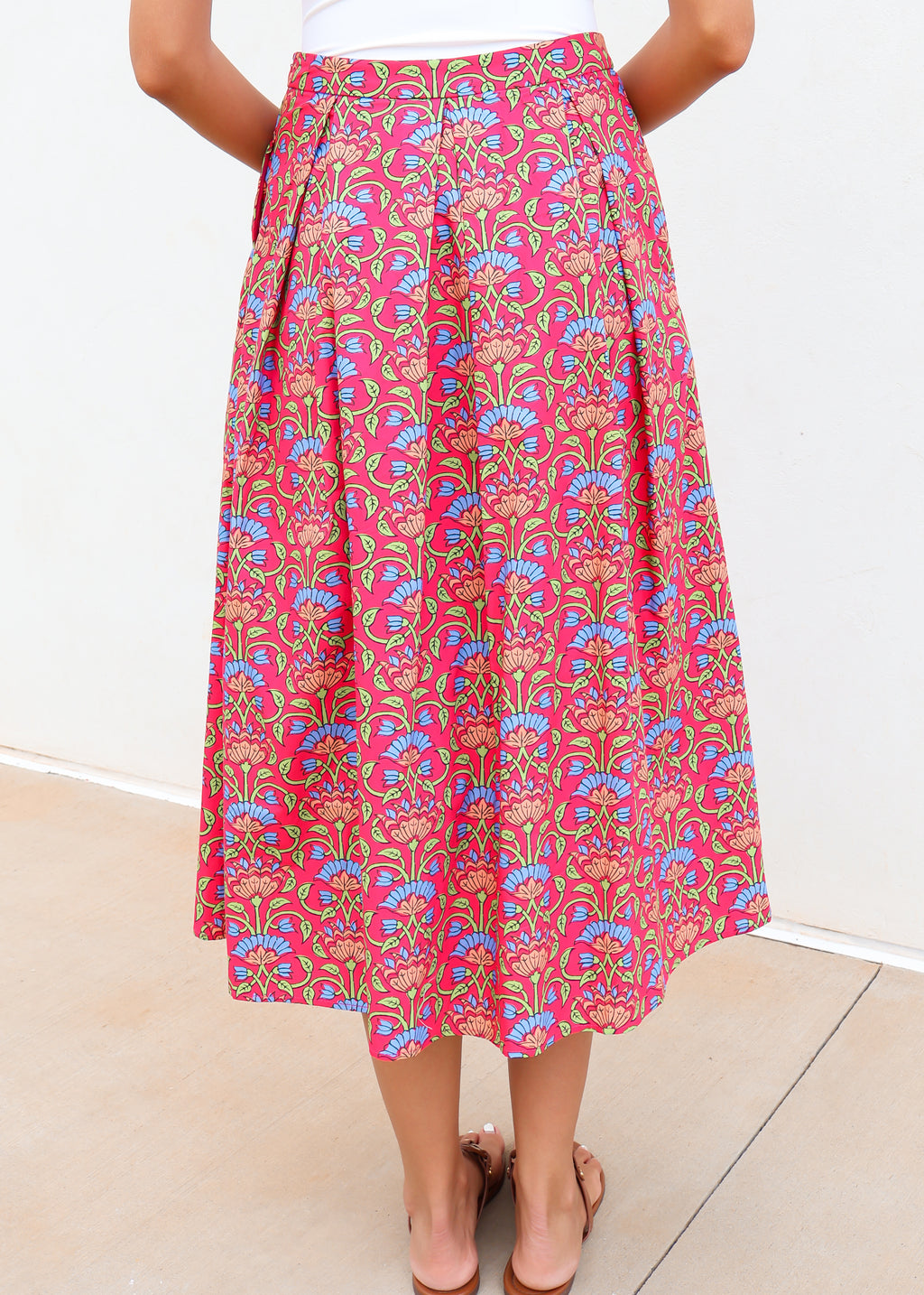 Farah Floral Midi Skirt