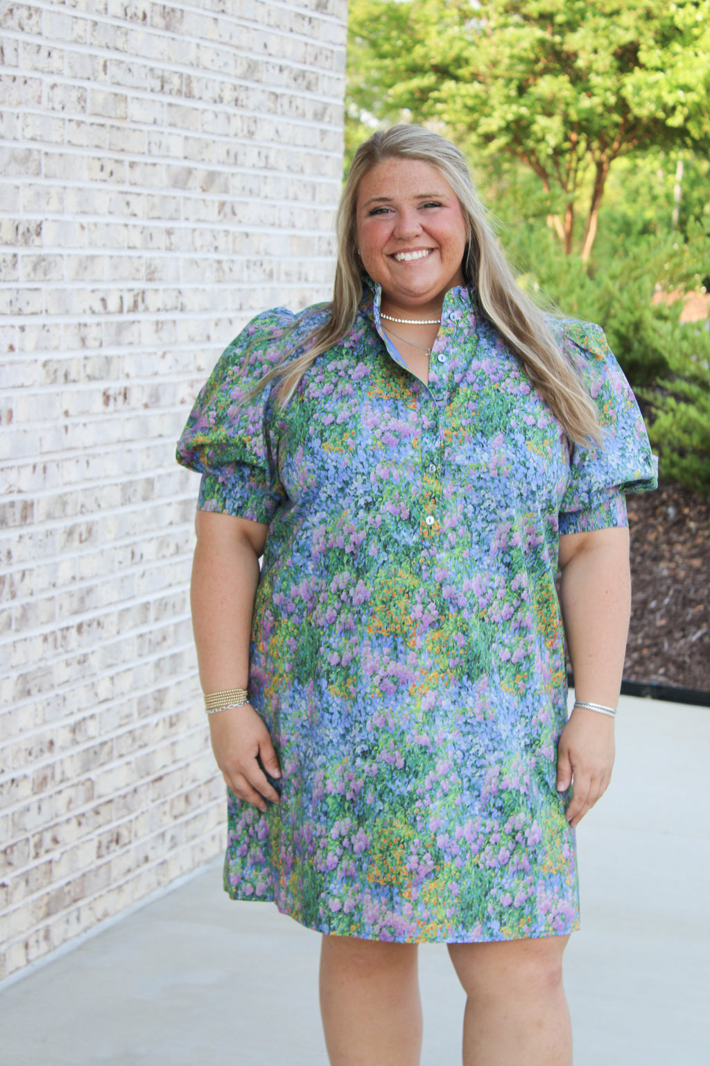 Floral Art Mini Dress