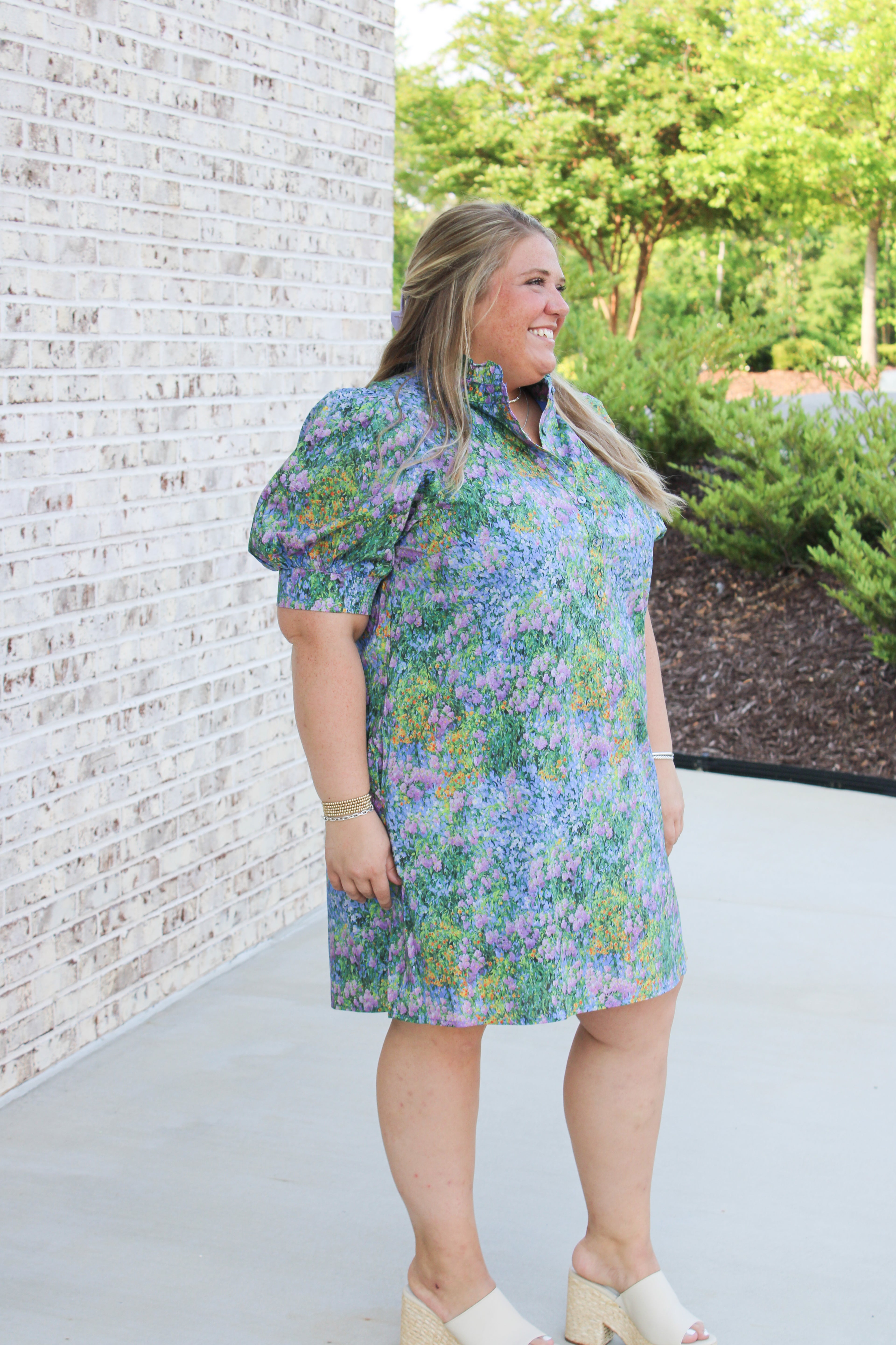 Floral Art Mini Dress