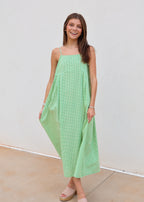 Eden Gingham Midi Dress