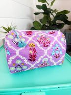 Folklore Quilted Makeup Bags