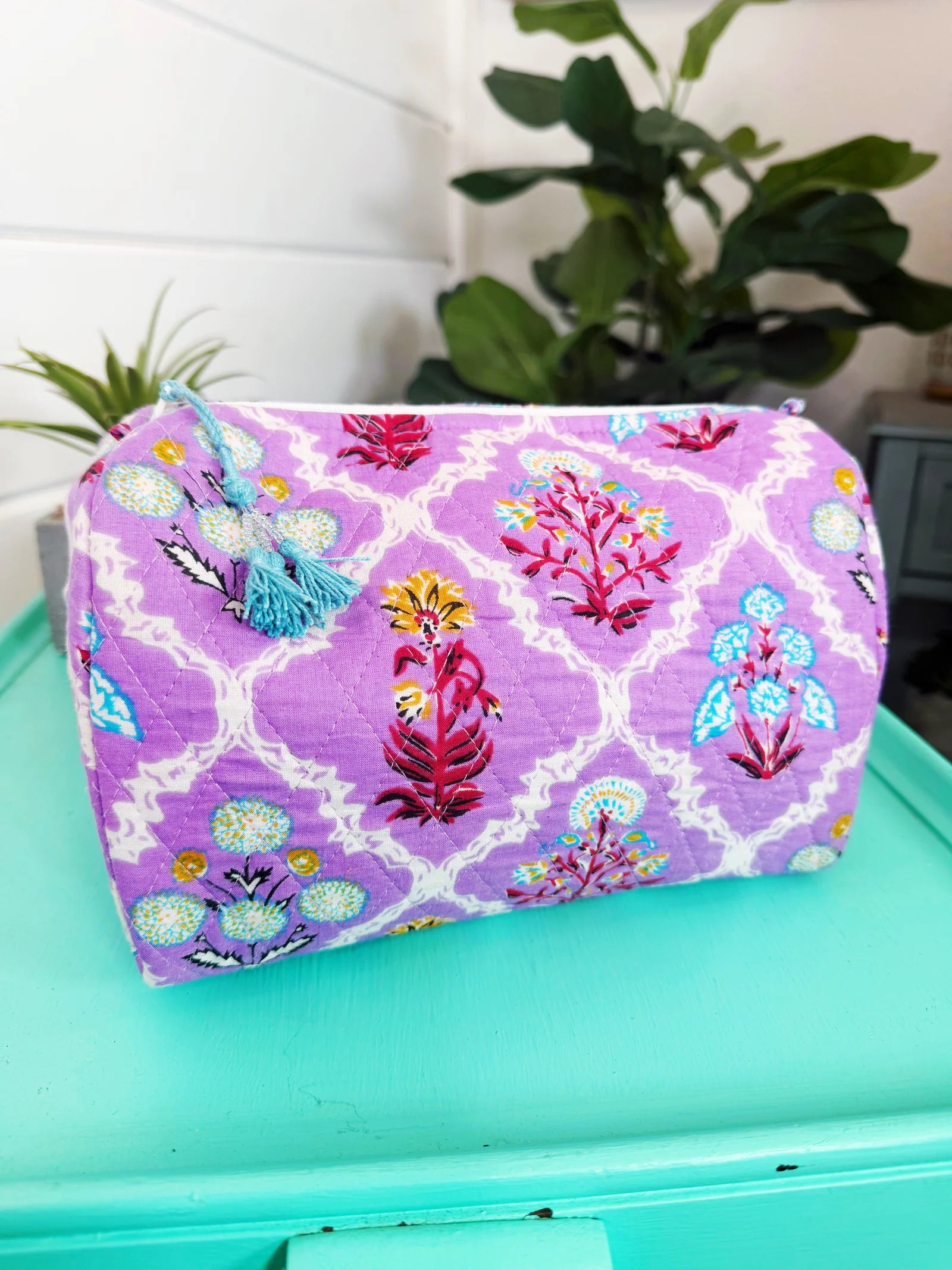 Folklore Quilted Makeup Bags