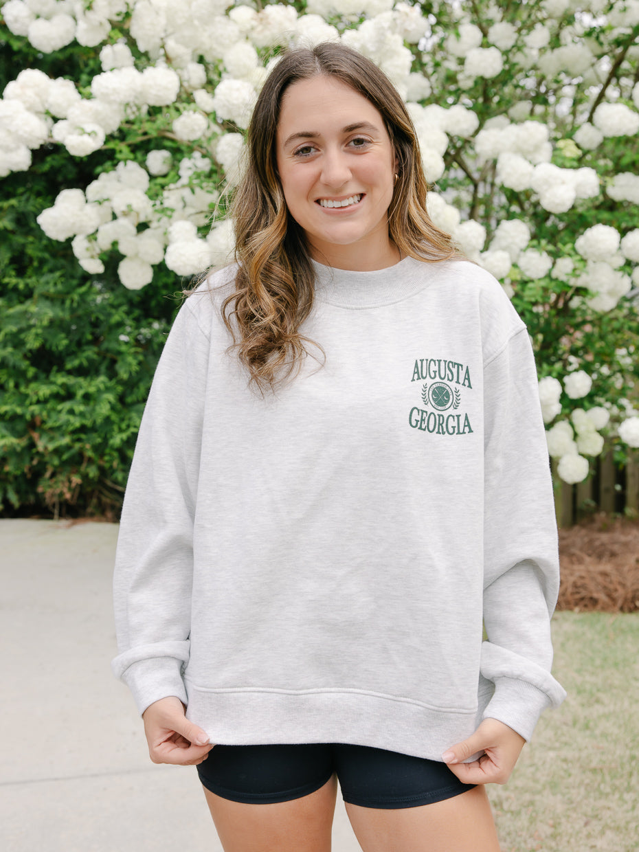 Augusta Crest Mockneck Sweatshirt