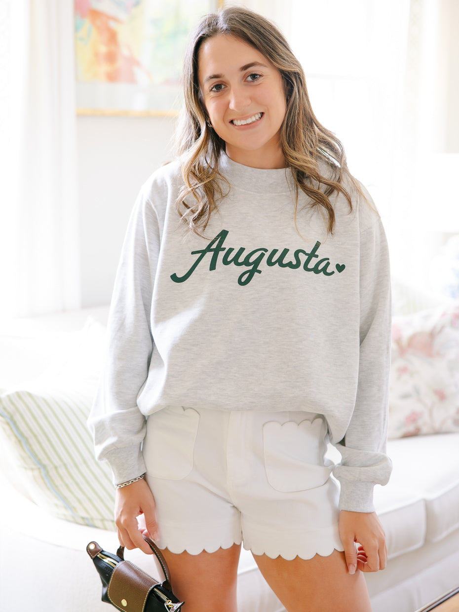 Augusta Heart Mockneck Sweatshirt