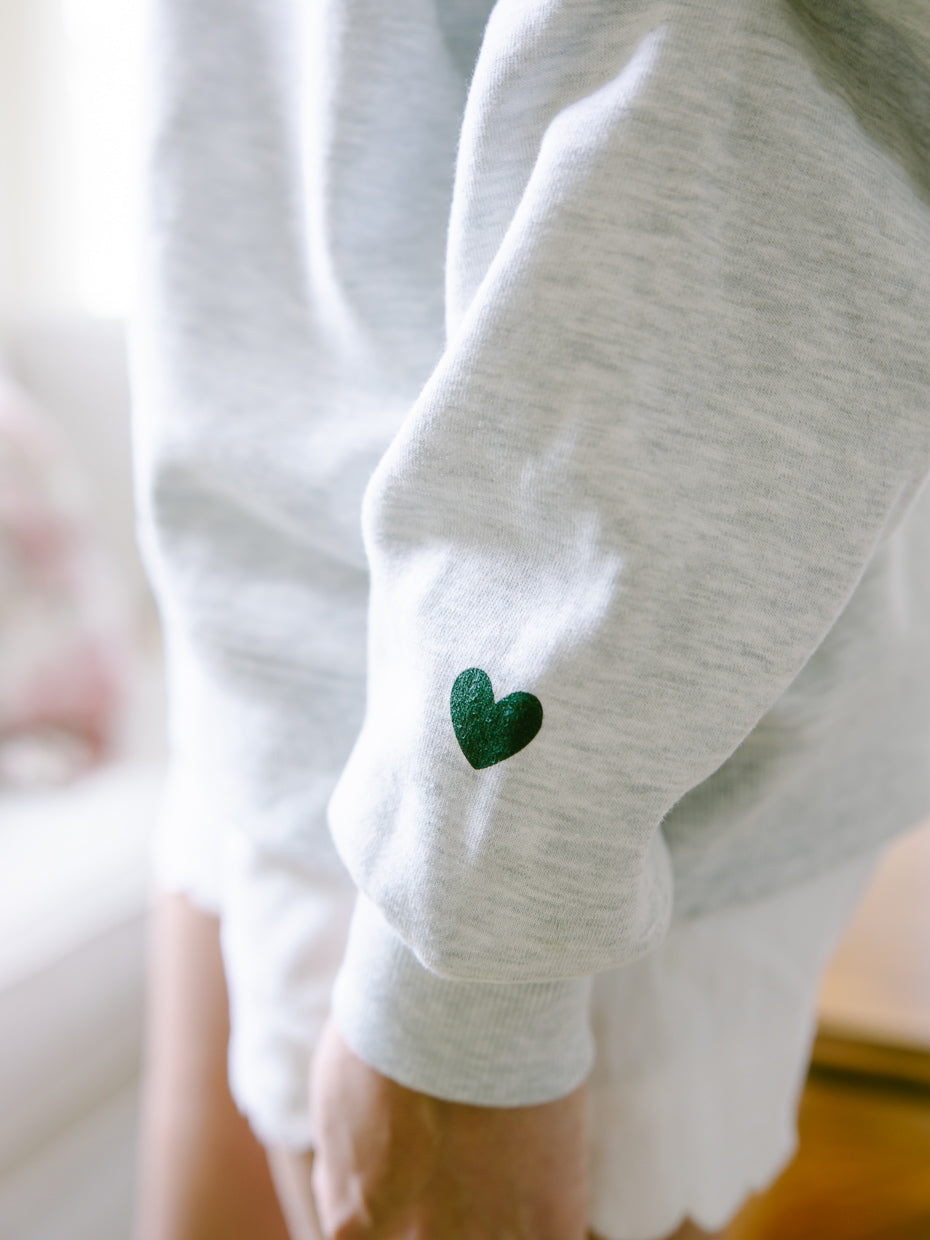 Augusta Heart Mockneck Sweatshirt