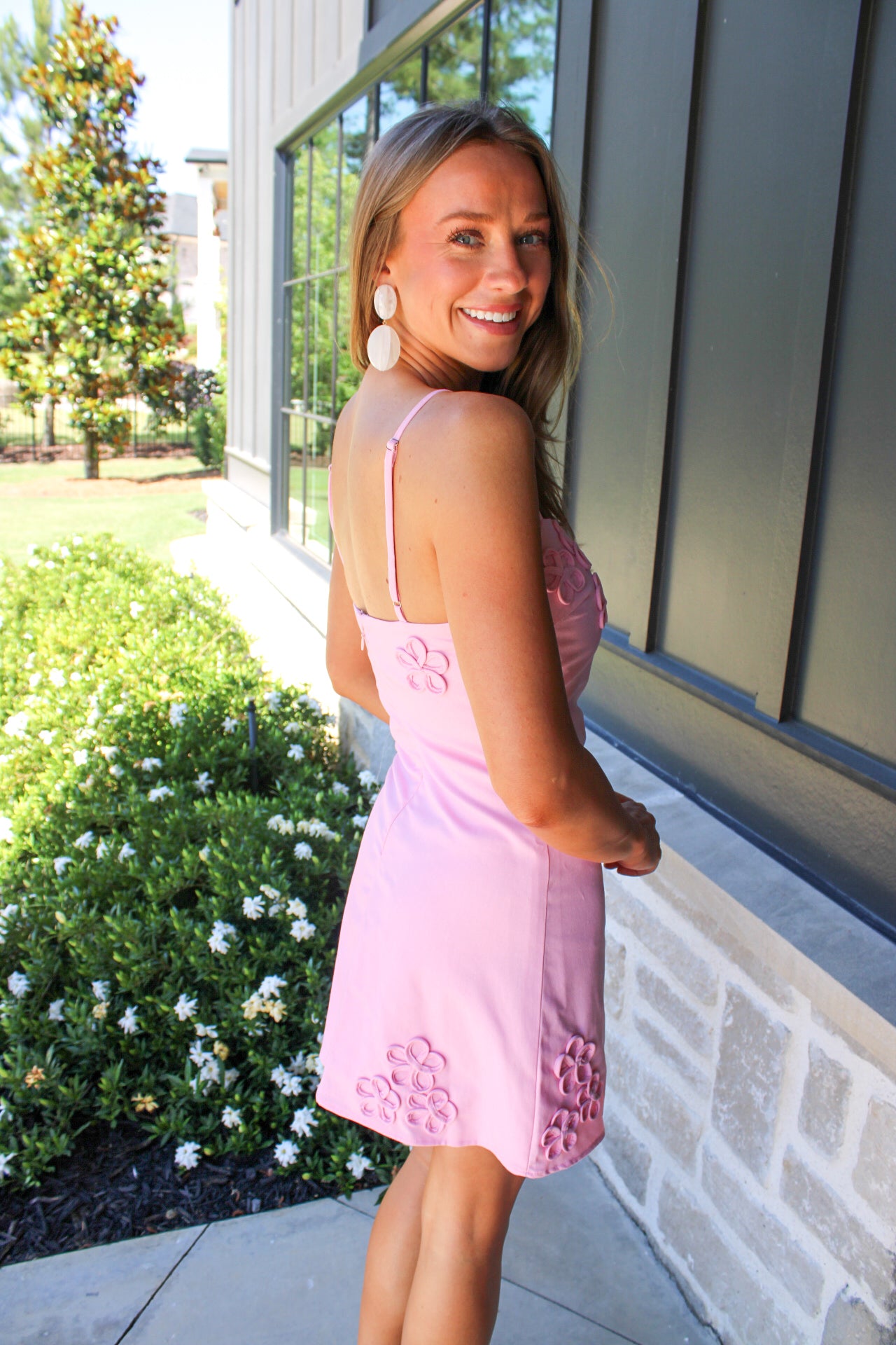 Maggie Floral Detail Mini Dress