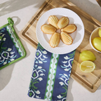 Rosemary Stripe Indigo Tea Towel