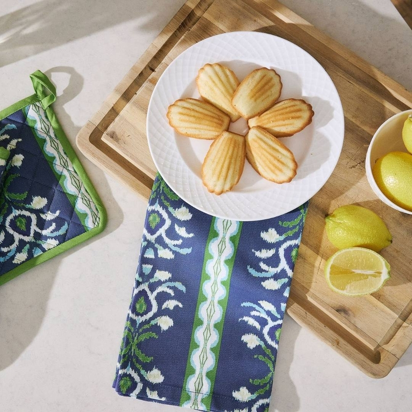 Rosemary Stripe Indigo Tea Towel