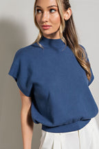 PREORDER Marina Mock Neck Top
