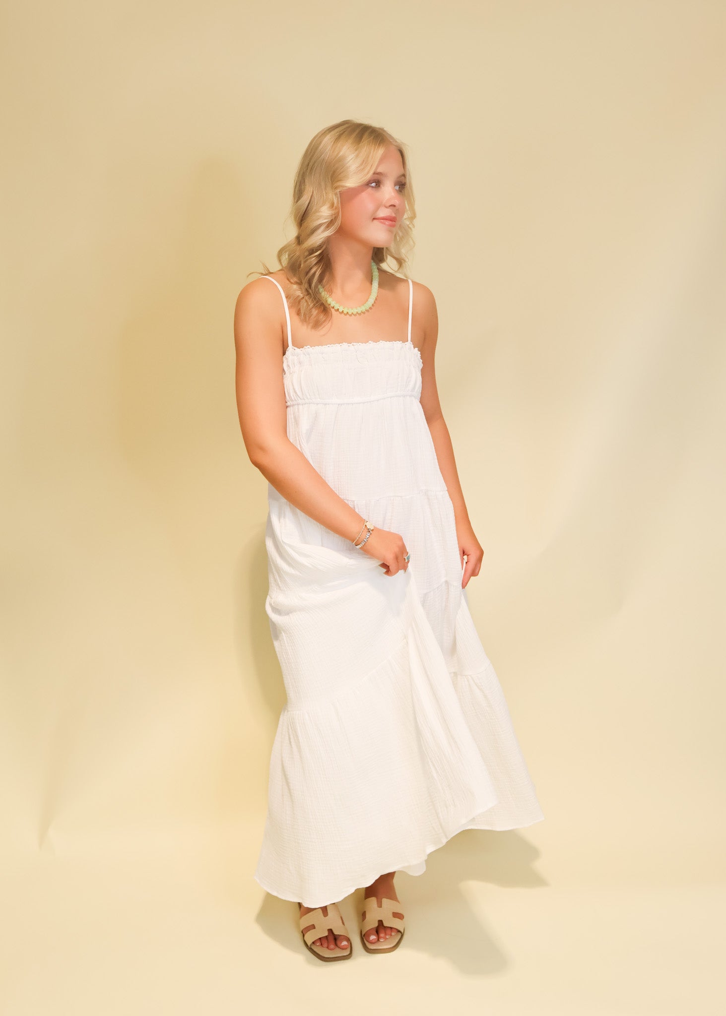 Hannah Tiered Summer Maxi Dress