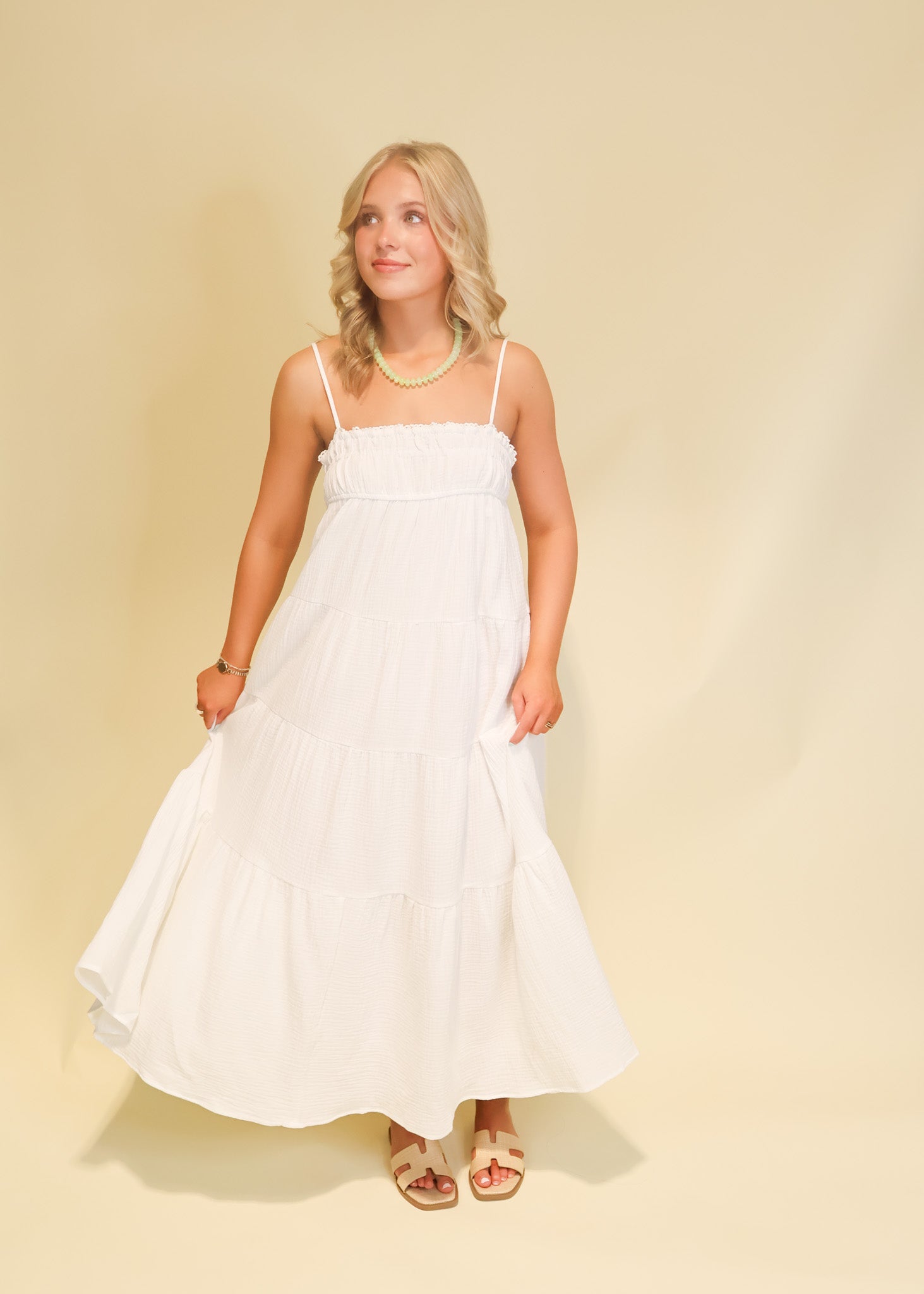 Hannah Tiered Summer Maxi Dress