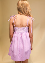 Tiara Eyelet Denim Dress
