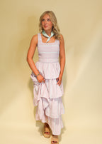 Rosalie Striped Tiered Maxi Dress