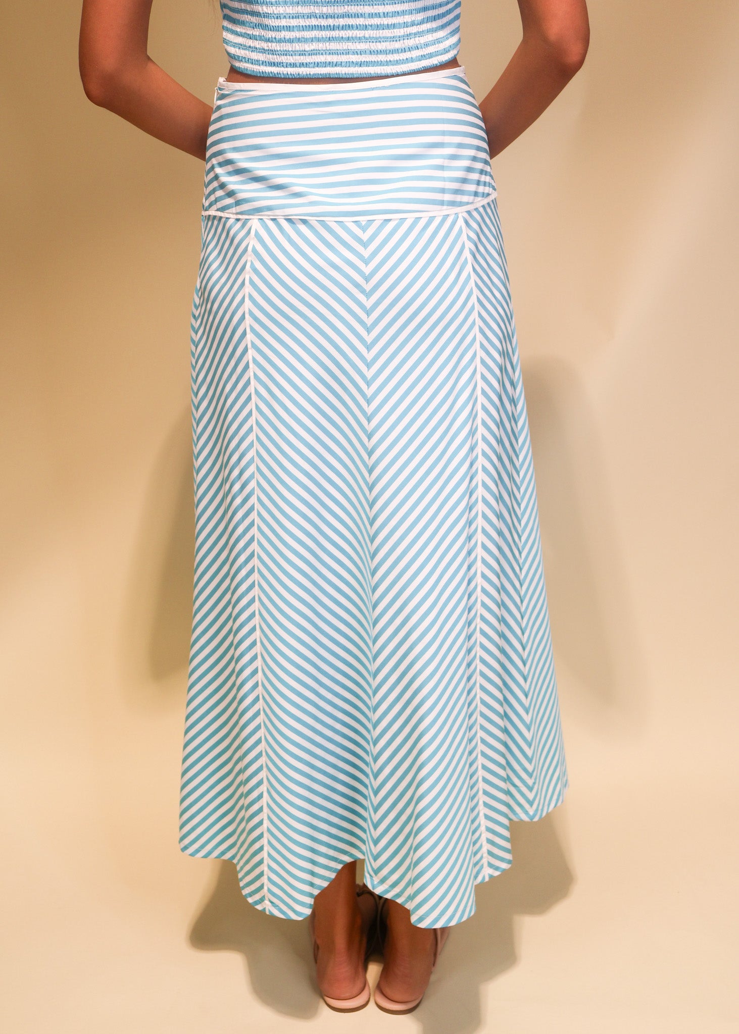 Hallie Halter Crop Top & Midi Skirt Set