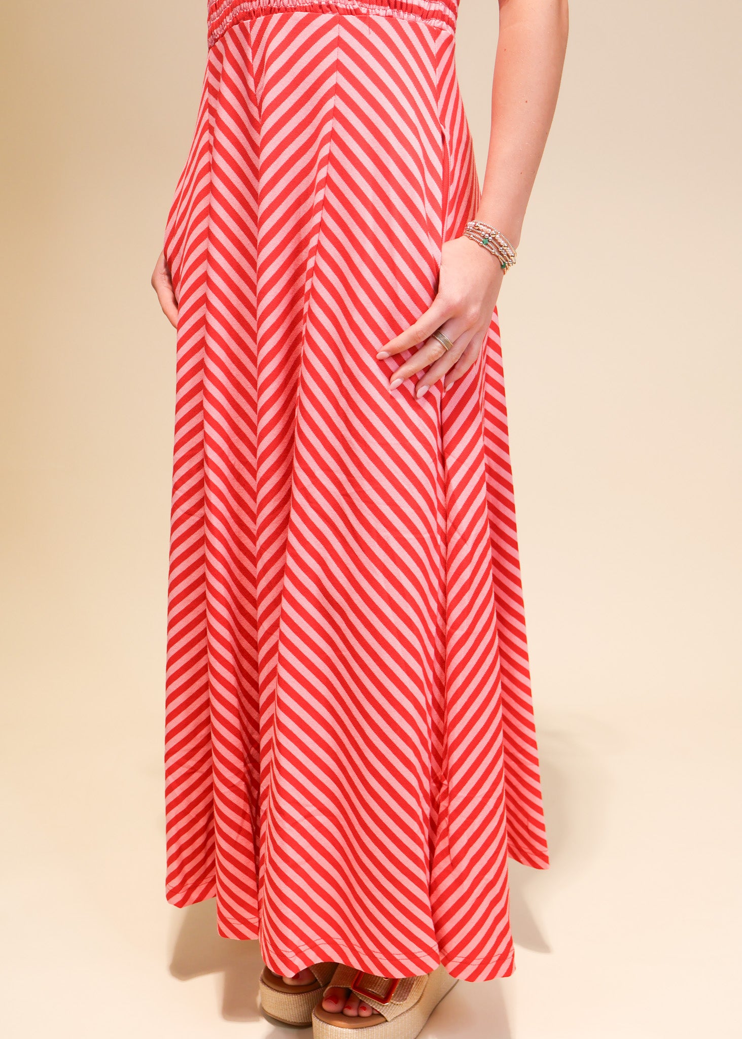 Juliette Chevron Dress