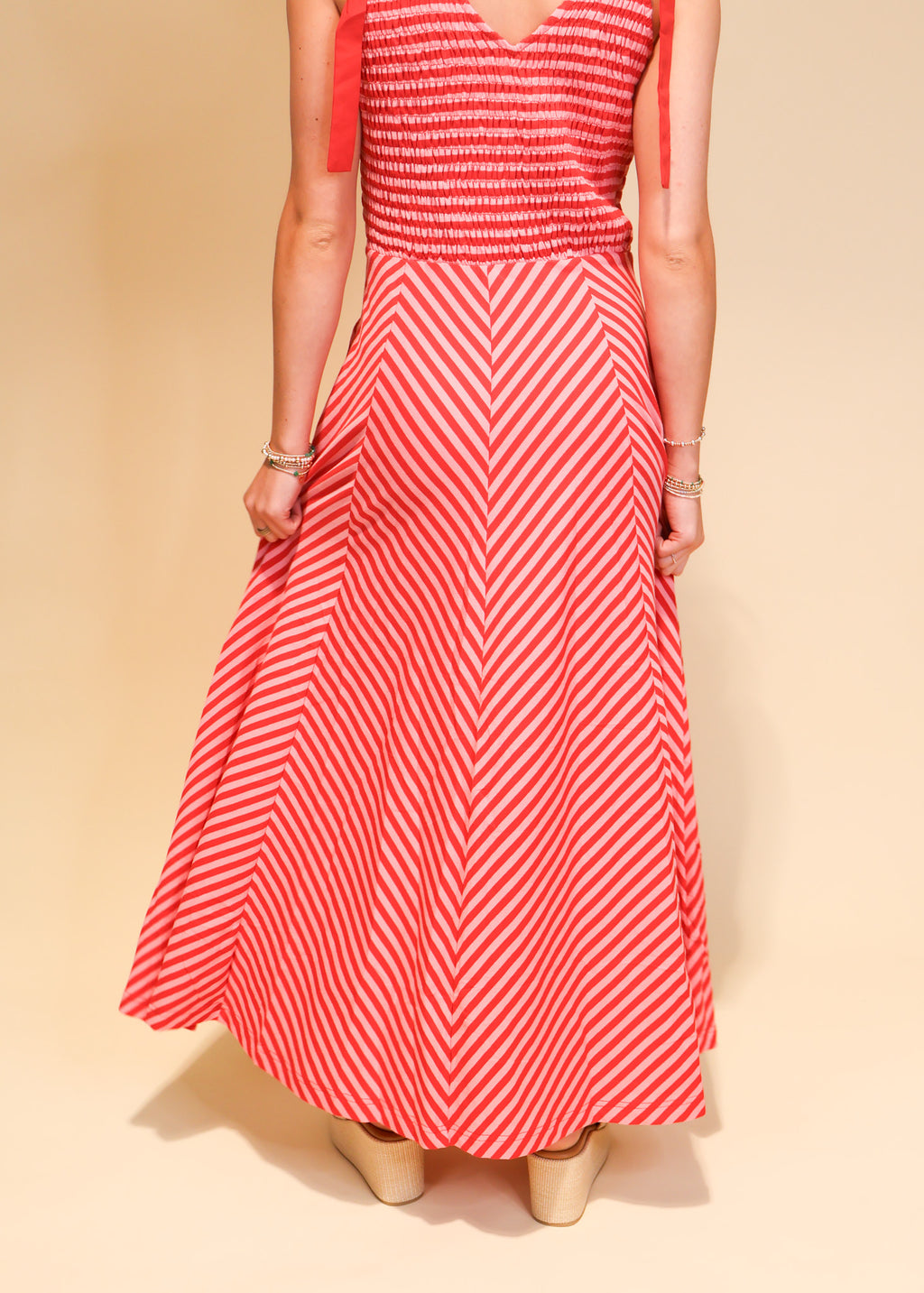 Juliette Chevron Dress