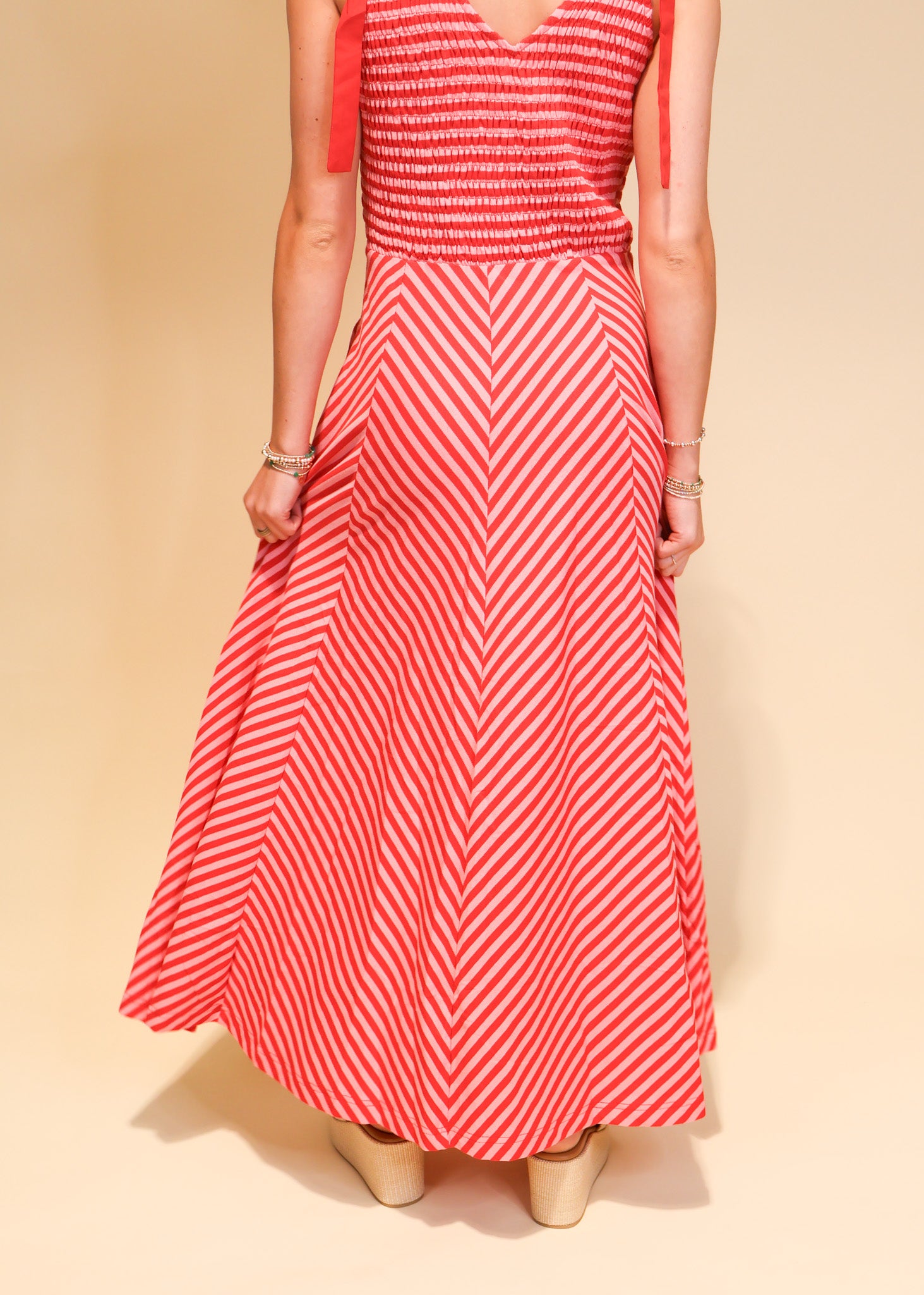 Juliette Chevron Dress