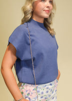 Marina Mock Neck Top