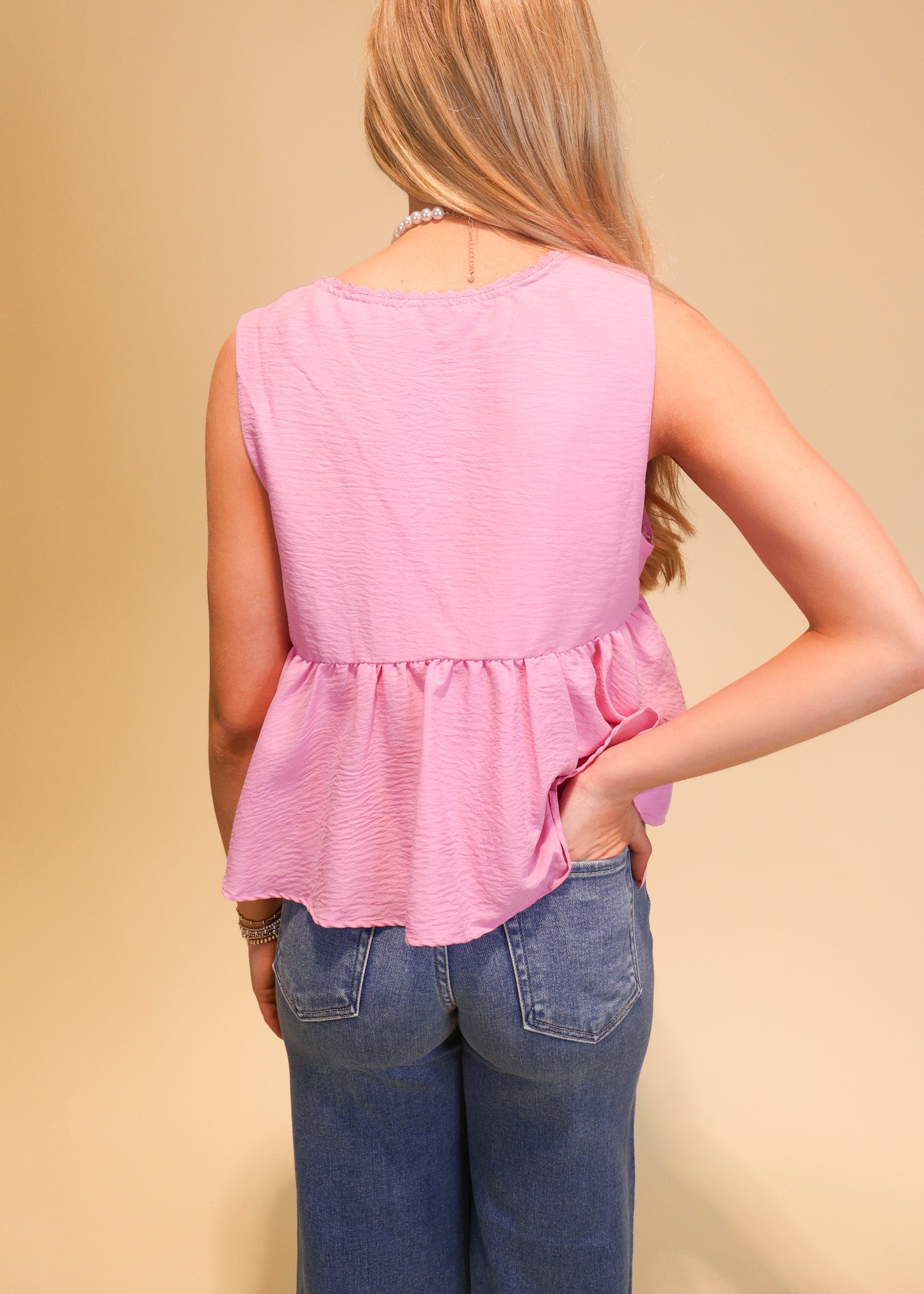Scissor Cut Wide Leg Jeans