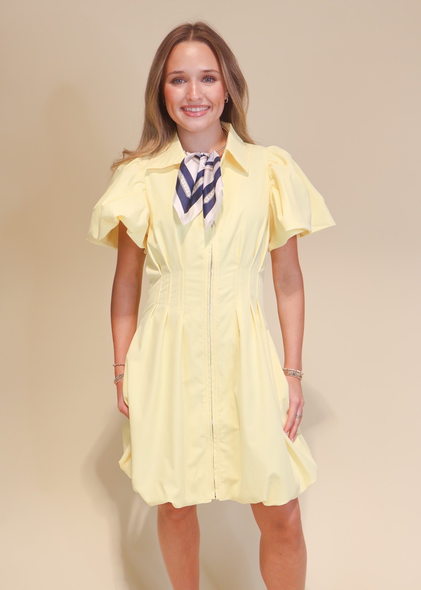 Katie Zip Up Mini Dress