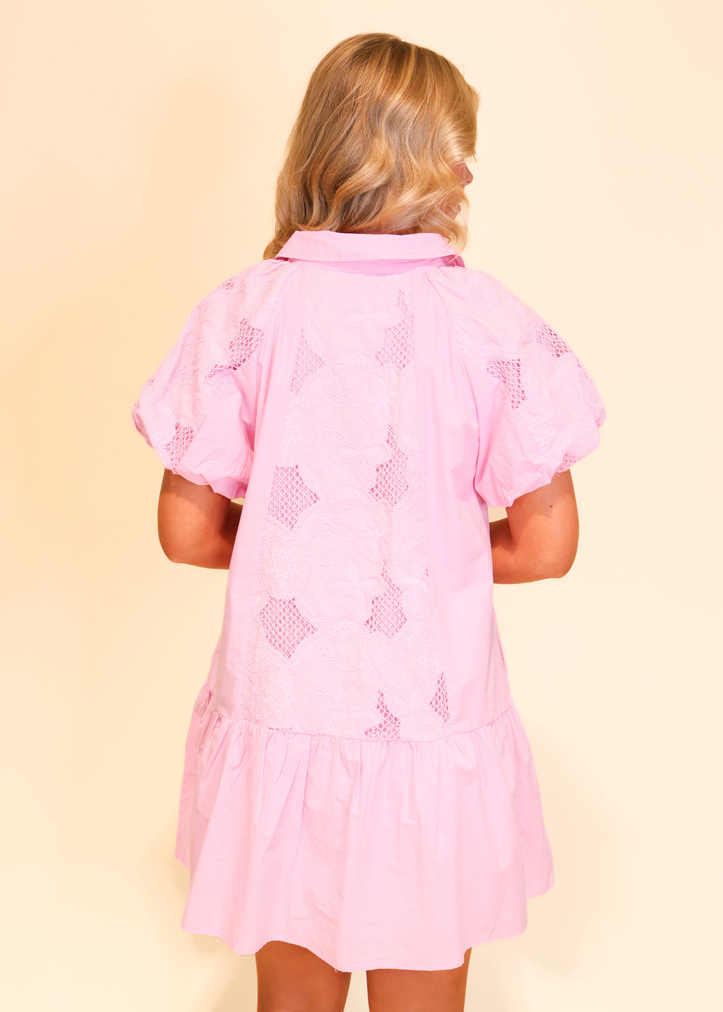 Seraphina Floral Embroidery Cut-Out Mini Dress