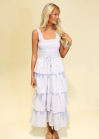 Rosalie Striped Tiered Maxi Dress