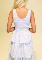 Rosalie Striped Tiered Maxi Dress