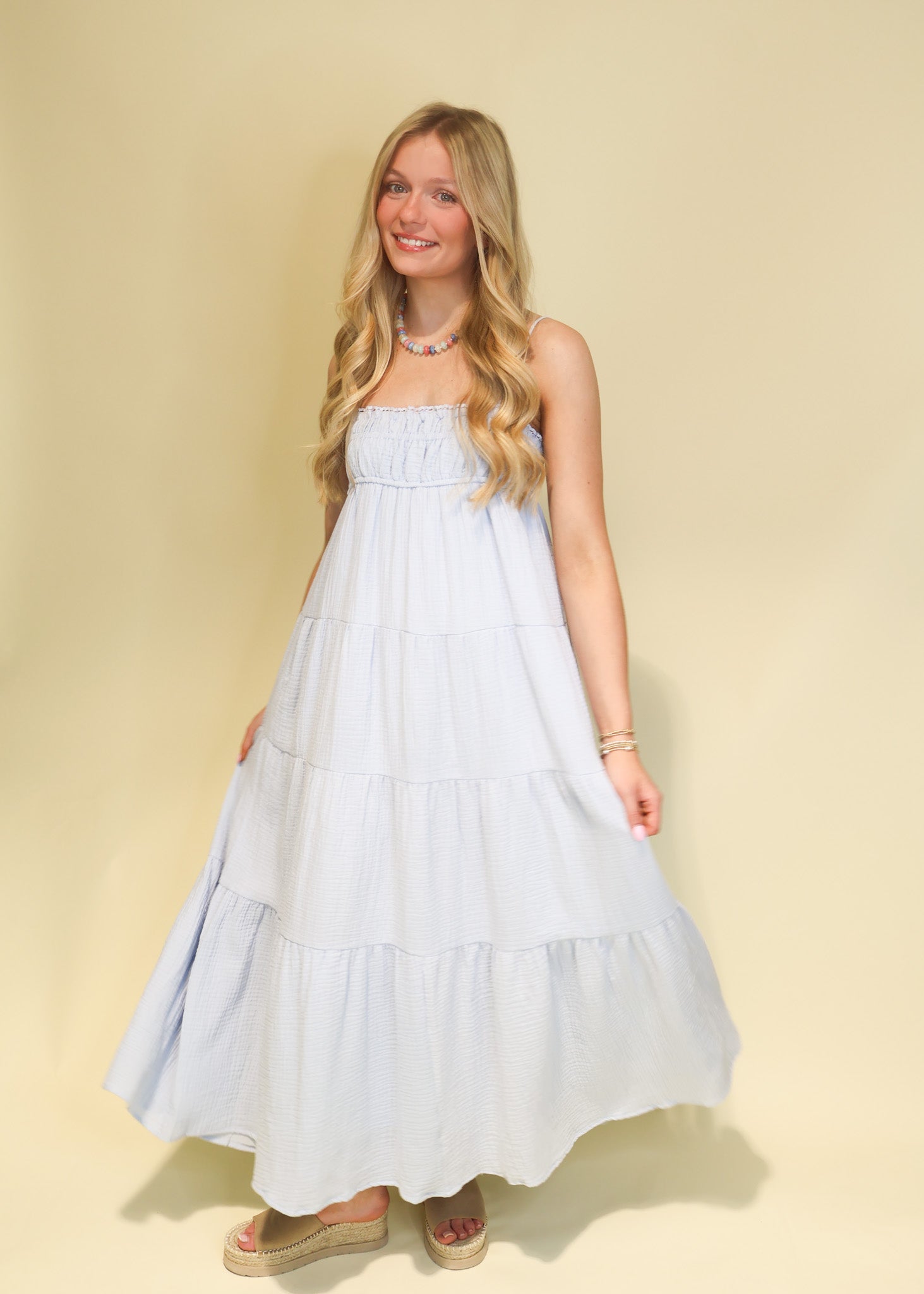 Hannah Tiered Summer Maxi Dress