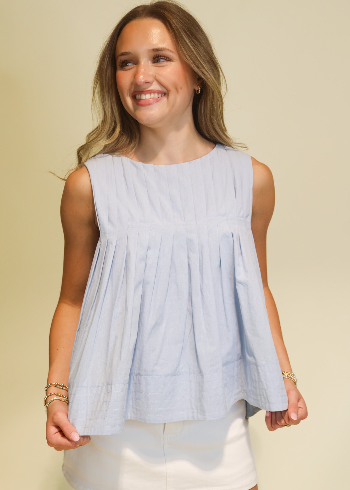 Lucy Pleated Top