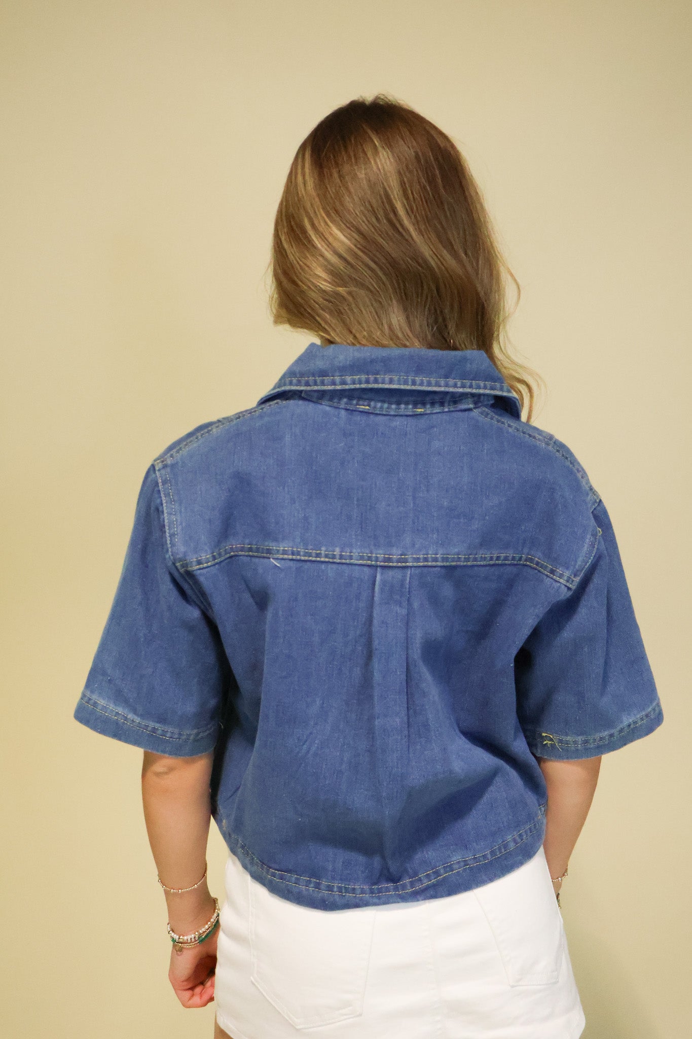 Boxy Denim Top
