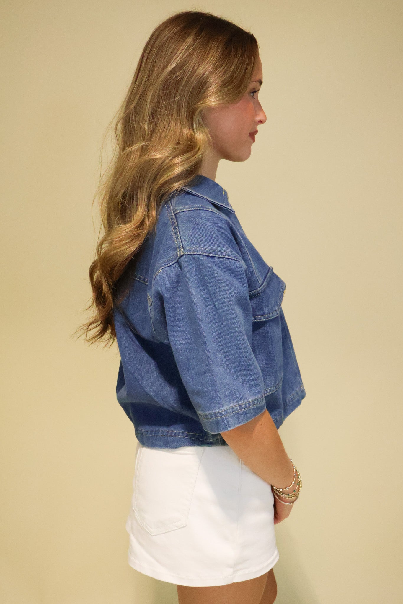 Boxy Denim Top