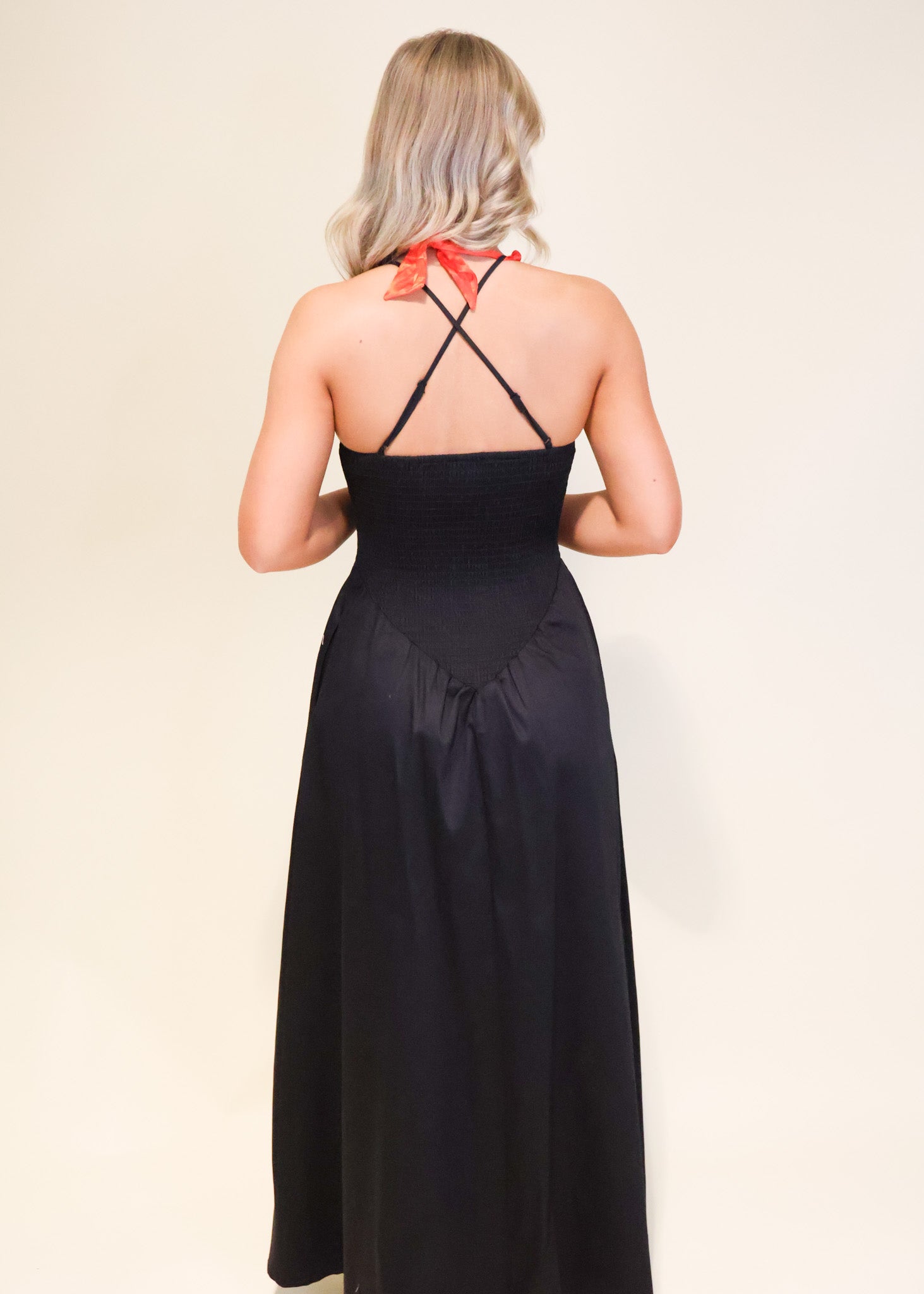Natalie Smocked Top Midi Dress