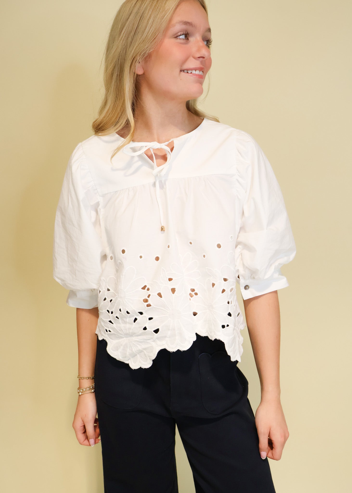 The Summer Eyelet Blouse