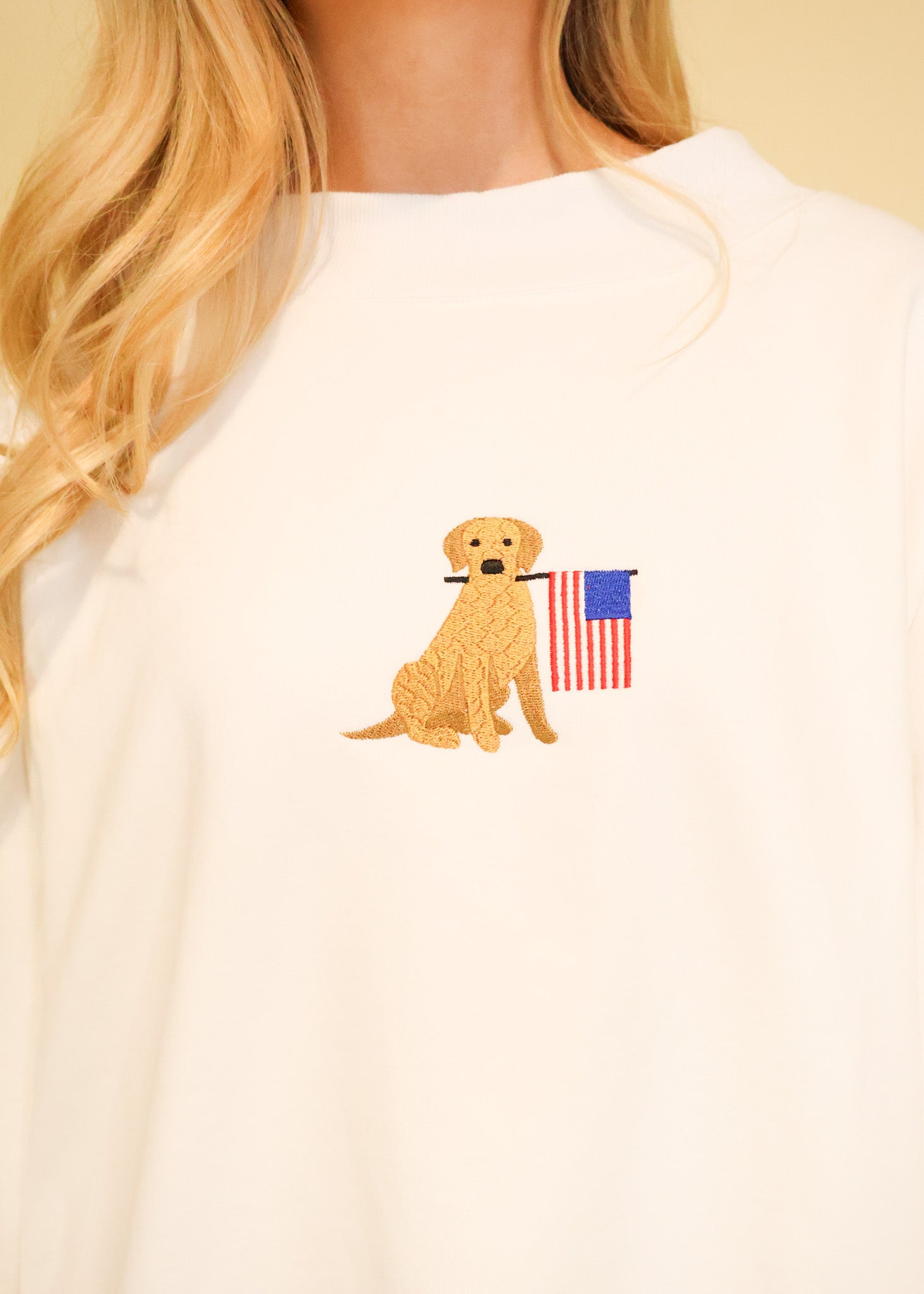 American Flag and Dog Sweatshirt