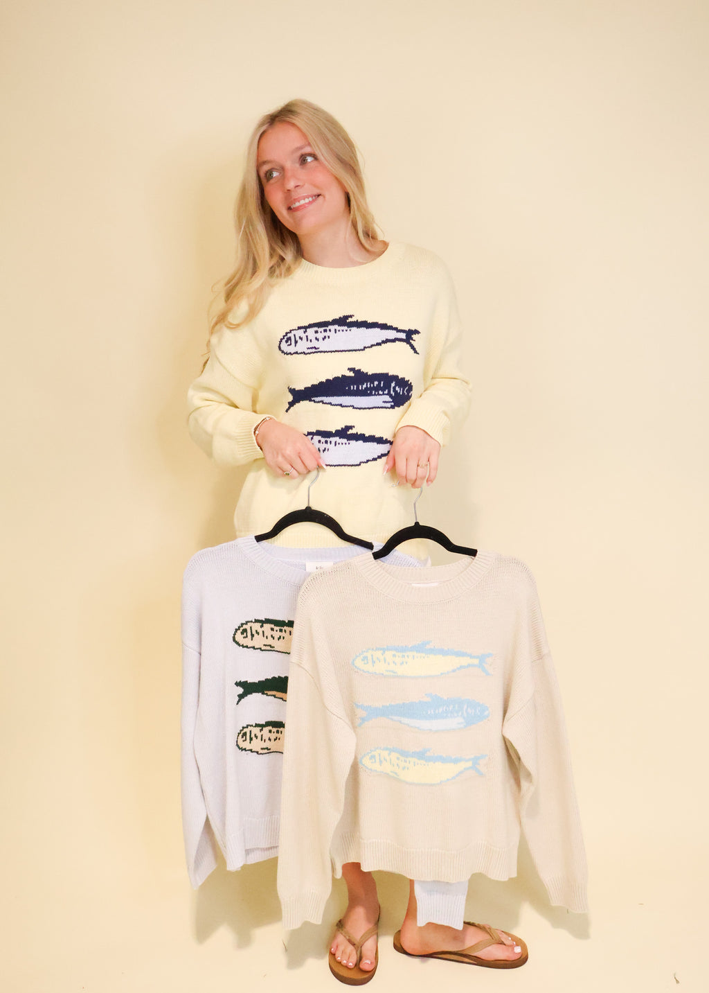 Sardines Graphic Sweater