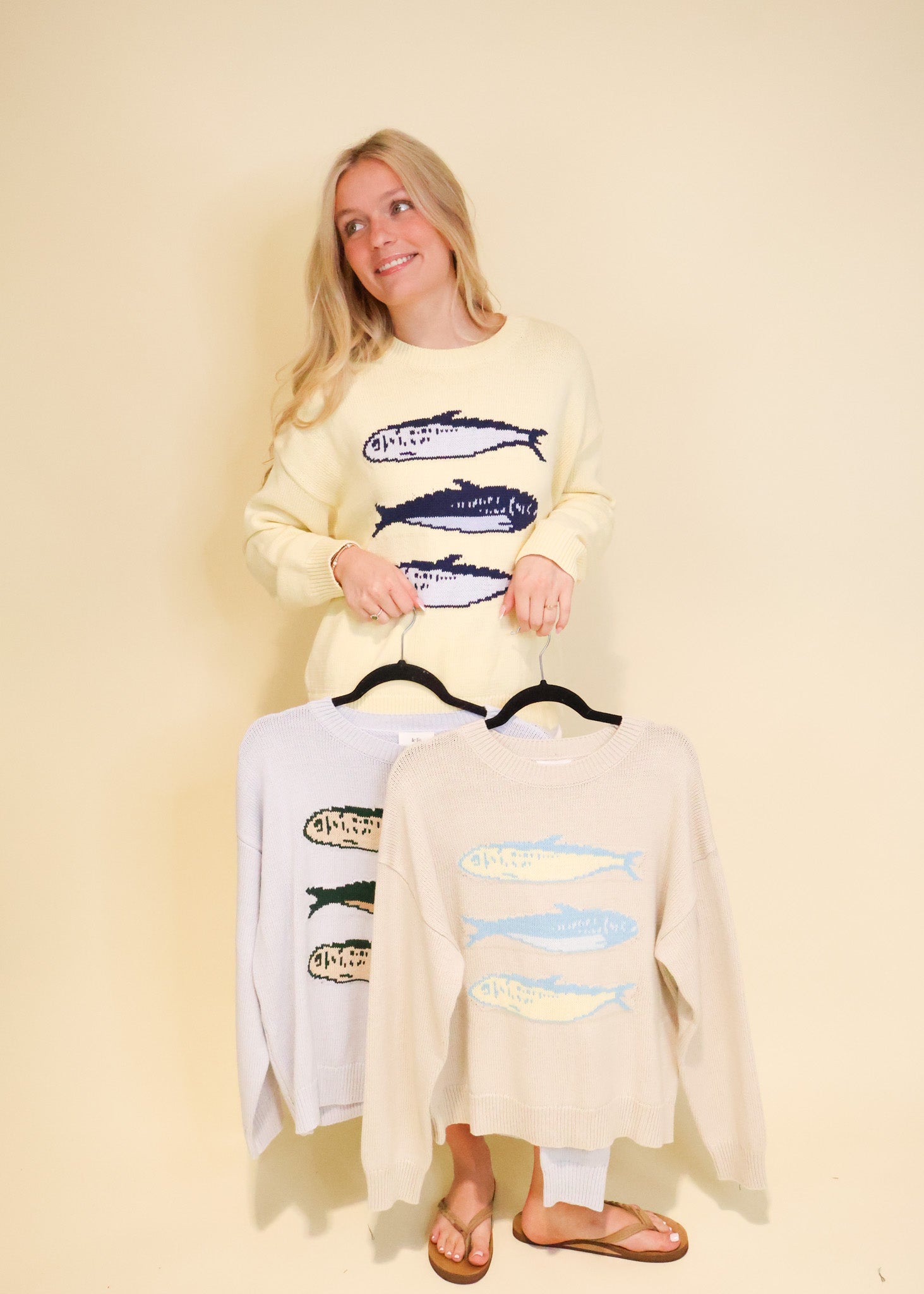 Sardines Graphic Sweater