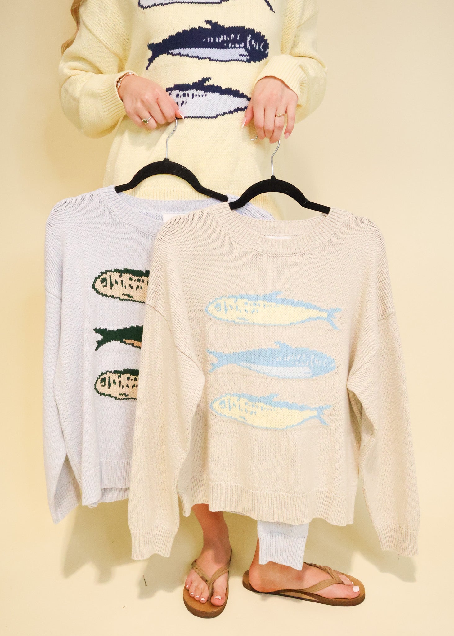 Sardines Graphic Sweater